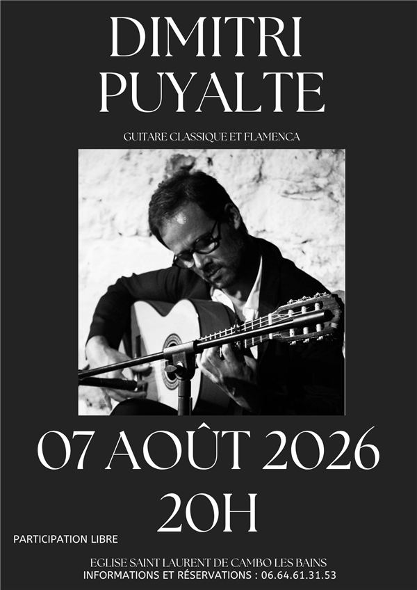 Concert Dimitri Puyalte : guitare classique et flamenca