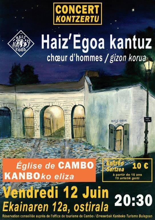 Concert Haiz'Egoa Kantuz - Choeur d'hommes